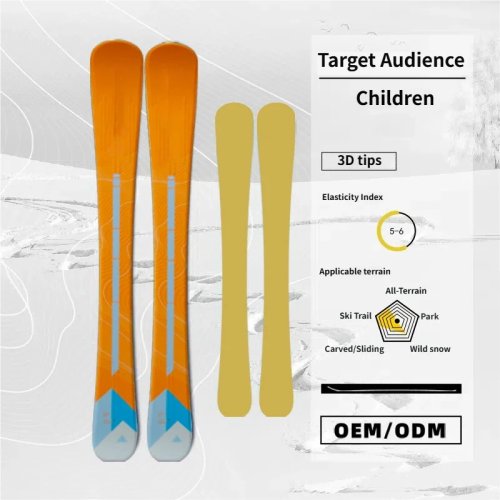Kids Beginner Ski Board Set – Double Board Fixing, Poplar Wood Core, 90cm, Eco-Friendly Winter