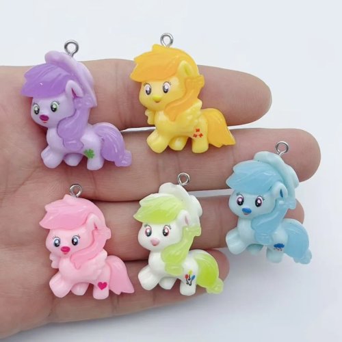 10pcs Cartoon Animal Resin Charms DIY Jewelry Making Pendants Earrings Wholesale