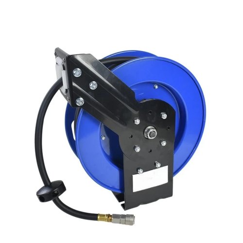 Automatic Retractable Air Hose Reel, 20m, Metal, for Pneumatic Tools