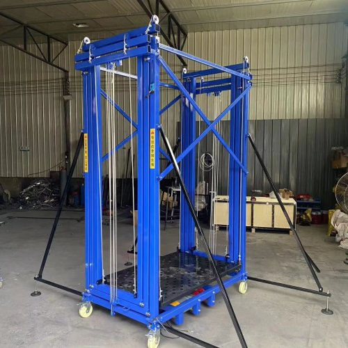 Thang nâng giàn giáo điện chất lượng cao có điều khiển từ xa, sàn nâng di động, 4/5/6/8 mét