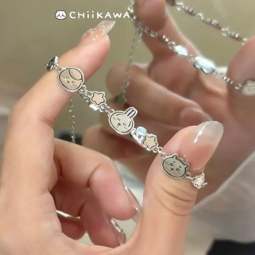 Gantungan Kunci Charm Chiikawa Hati Lucu – Usagi Hachiware Flying Squirrel Anime, Hadiah 520 untuk Pacar