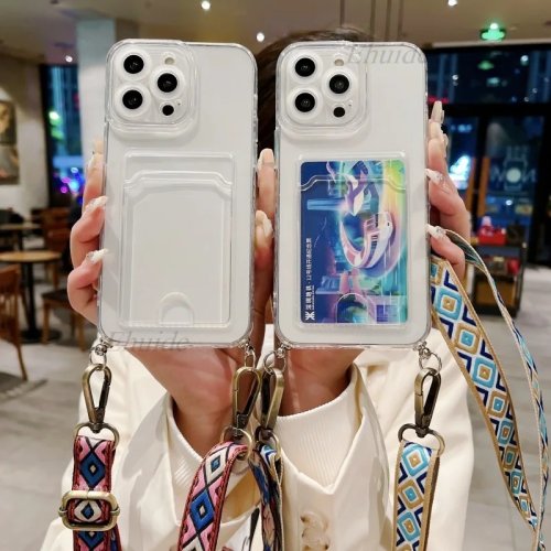 حافظة فينتج محفظة بحزام كتف لـ Xiaomi Redmi Note 15 Pro Plus 14 15C 14C A5 Mi 15T 14T 13T مع غطاء شفاف