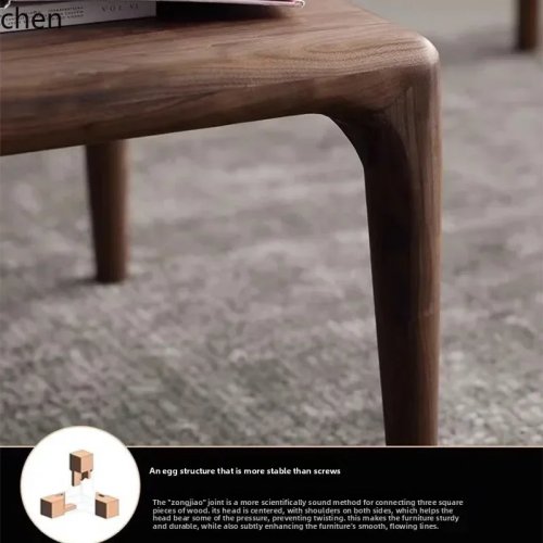 CZ-29 Retro Couchtisch aus Massivholz, niedriger Tisch für Wohnzimmer, kleine Wohnung
