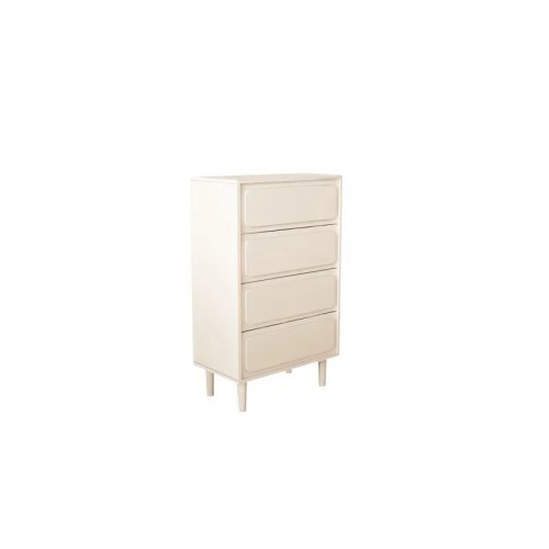 Commode couleur crème en bois massif pour chambre et salon