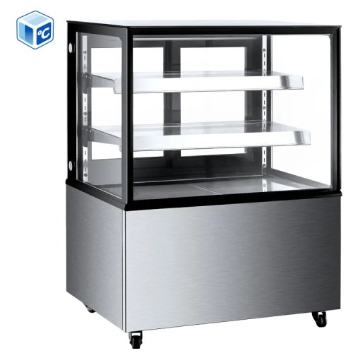 Commercial 3-Tier Cake Display Refrigerator, Fan Cooling, R290, 3 Shelves, LED, Bakery Café & Supermarket Display Case