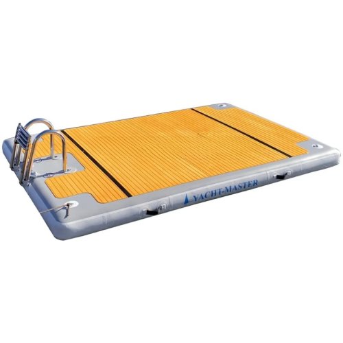 Plateforme flottante gonflable avec échelle 2m/3m/4m – Ponton aquatique pour pêche et parc aquatique