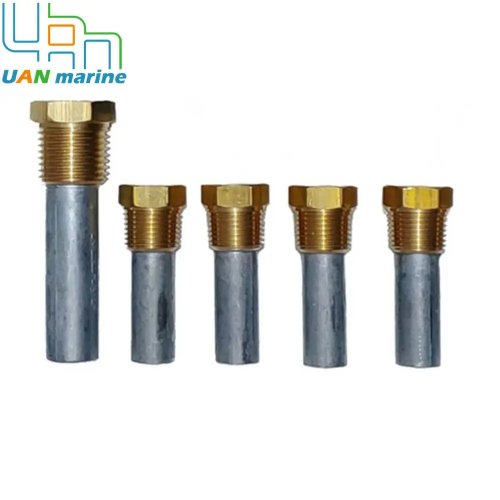 Kit anodo a matita per Yanmar 4LHA-HTE 6LP 6LY 6LPA-STP 6LPA-STZP | Sostituisce 119773-92600 | Zinchi per scambiatore olio motore marino