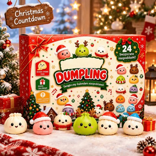 Calendario de Adviento Squishy Navidad 2026, Squishies Empanadilla Slow Rebound, Regalo Sensorial Squeeze, Caja Sorpresa Cuenta Regresiva 24 Días