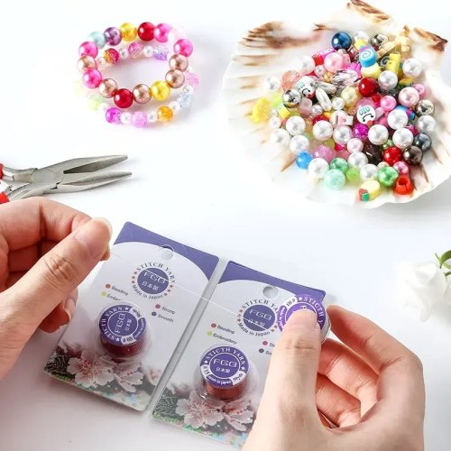 50 Yard/Rolle Perlenfaden, nicht elastischer Faden für Seed Beads, DIY Armband Schmuckherstellung Zubehör