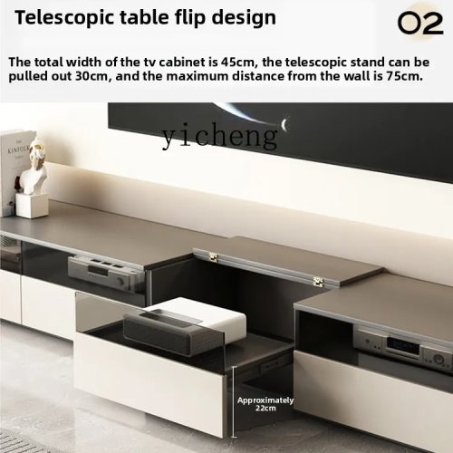 GZ-21 Laser TV Cabinet, Telescopic Projector Console for Hisense Fengmi, Living Room