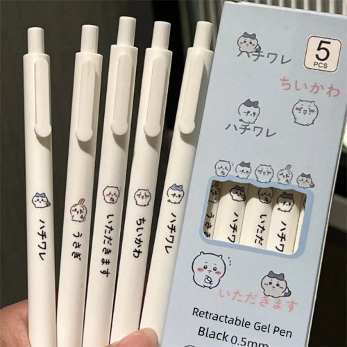ちいかわ ジェルペンセット 0.5mm 黒インク 学生・ファン向け 新学期ギフト