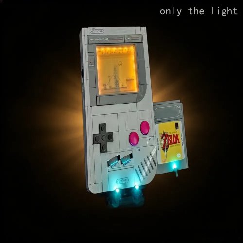 Hprosper Lámpara LED decorativa para 72046 Game Boy con batería, incluye bloques de construcción (solo luz)