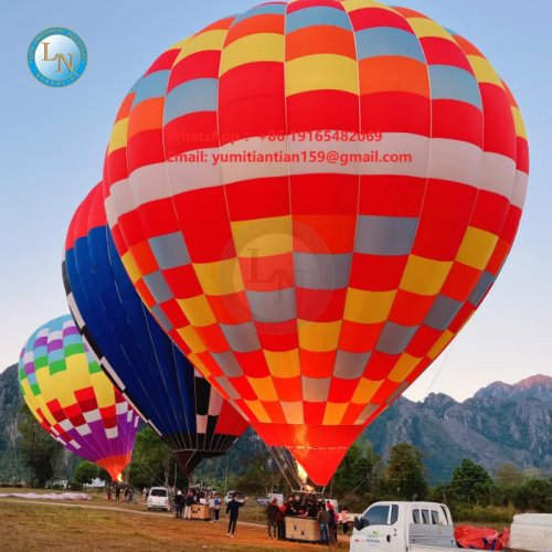 Globo aerostático inflable de colores para parques y atracciones, 4–20 personas