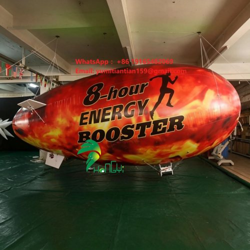 Zepelín RC inflable personalizado – Dirigible de helio con control remoto para publicidad exterior