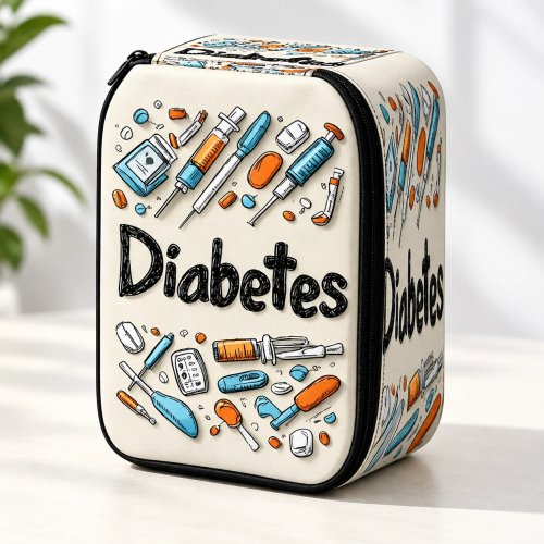 Bolsa de almacenamiento para monitor de presión arterial con diseño médico, cierre negro y forro color crema para hogar y viaje - dispositivo no incluido
