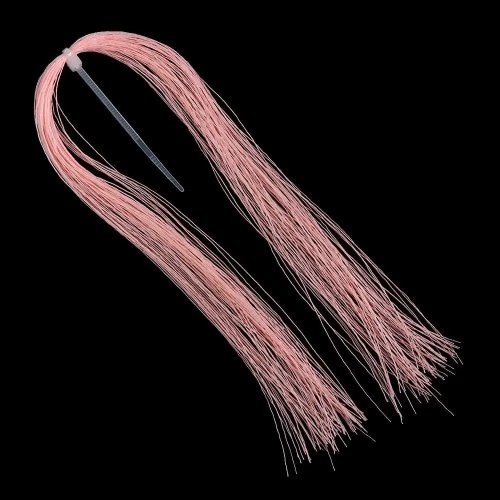 Kit de materiales luminosos para atar moscas – anzuelos jig brillantes, hilo fluorescente y línea para anzuelos auxiliares de pesca con mosca