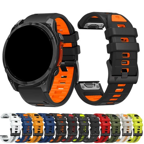 22/26mm 실리콘 워치밴드 Garmin Fenix 8 7 7X 6X 6 5 5X Instinct 2X Epix Pro Gen 2 Enduro 2 호환