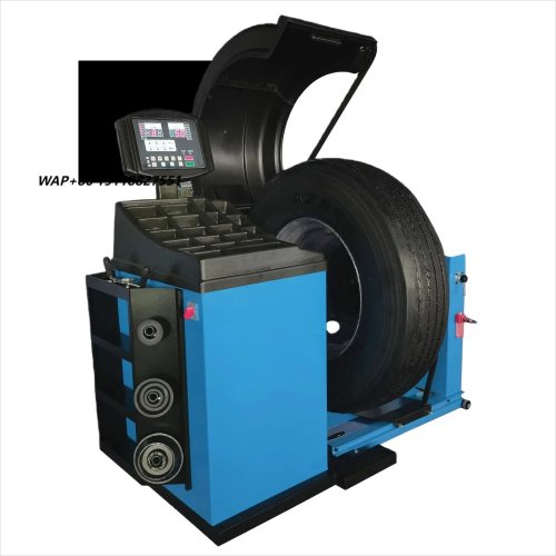高安定性・低価格のトラックホイール用タイヤバランサー – ホイールアライメント装置、220 RPM、65kg容量