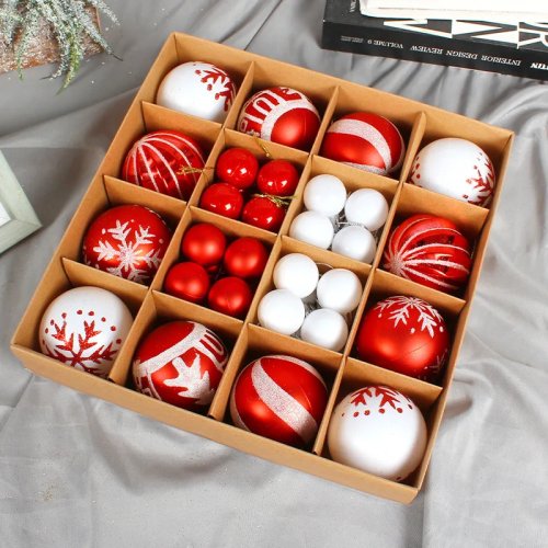 Set Regalo di Palline di Natale Dipinte Creative - Palline Colorate Pendenti Ornamenti per Albero di Natale per Party Casa Vacanze Decorazione