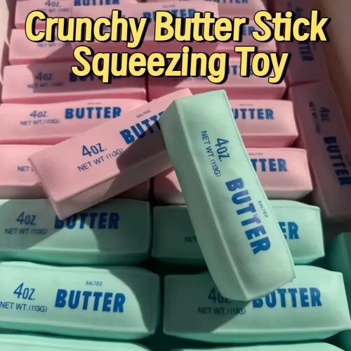 Mainan Fidget Squishy Butter Stick - Bola Pereda Stres ASMR yang Bisa Diremas, Hadiah Relaksasi Tangan