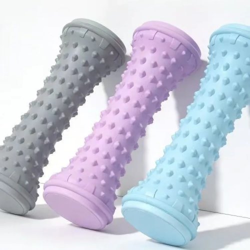 Bóng massage yoga & con lăn massage gan bàn chân - dụng cụ nhựa cầm tay giúp thư giãn cơ bàn chân, chăm sóc chân hàng ngày