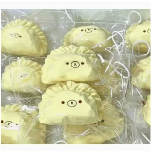 Squishy Taba artesanal da moda: Pasta de sésamo / Beterraba / Ovo / Urso bolinho de gelatina - Antistress de silicone alimentar