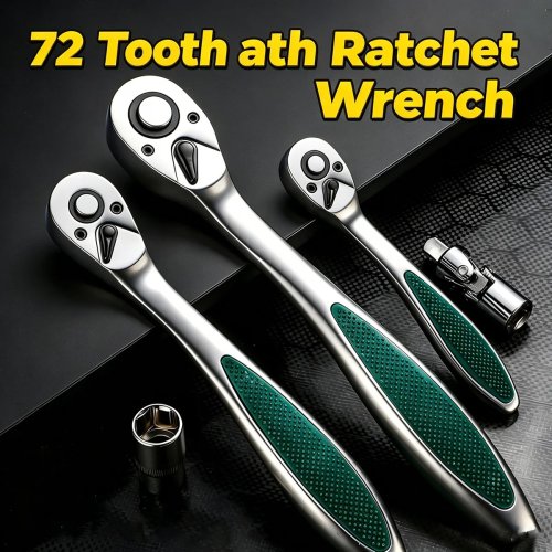 Set chiavi a cricchetto rapido a 72 denti 1/4 3/8 1/2 pollici bussola a due vie risparmio fatica utensili manuali per riparazione auto bici moto
