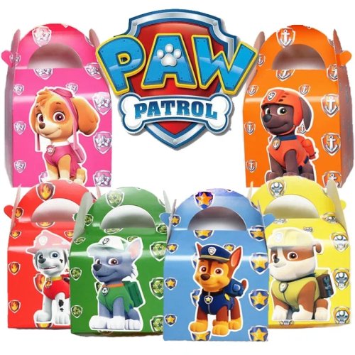 Túi giấy sinh nhật Paw Patrol – Túi quà có quai đựng kẹo, trang trí tiệc sinh nhật cho bé