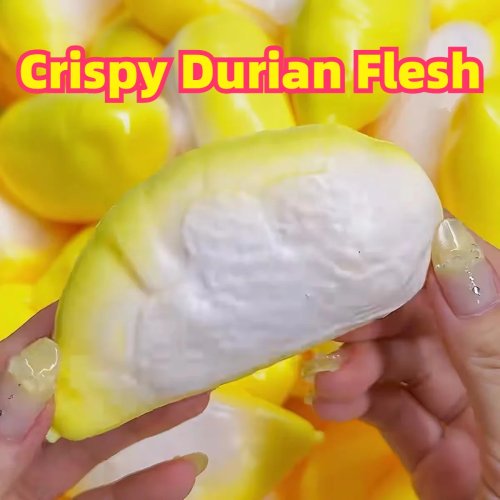 Handmade Crispy Durian Squishy Fidget Ball - Slow Rising ASMR Sensory Stress Relief Toy for Adults