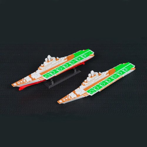 Model Kapal Induk Kelas Kiev Tipe 1143 Skala 1/2000 Miniatur 13,7 cm untuk Display Statis & Diorama DIY