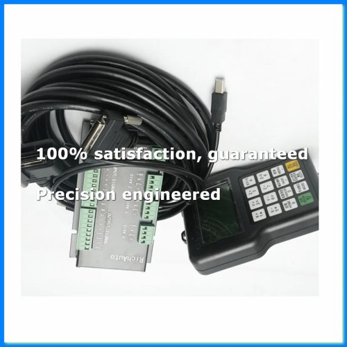 RichAuto A11 Controlador CNC A11S/A11E/A11C Controlador de Movimiento 3 Ejes con Mando a Distancia para Grabado y Corte CNC (Inglés-A07G)