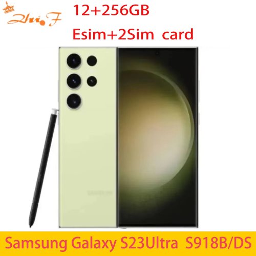 Samsung Galaxy S23 Ultra 5G S918B/DS デュアルSIM 6.8インチ 256/512GB ROM 8/12GB RAM Snapdragon NFC Android スマートフォン 正規品