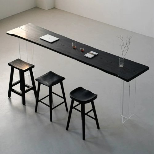 Bàn làm việc treo tường acrylic phong cách Wabi-sabi Bắc Âu, bàn console dài hiện đại cho phòng khách, ban công và phòng ngủ
