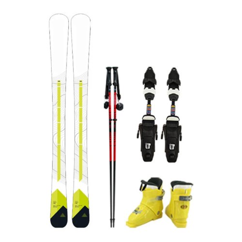 Set Snowboard Giovani di Alta Qualità con Attacchi, Scarponi e Bastoncini, Set Snowboard Bambini Personalizzato 120cm
