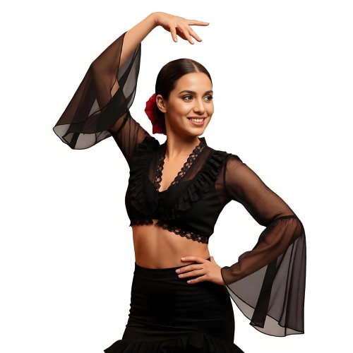 Shrug bolero in pizzo gotico maniche lunghe mezza camicia vittoriana crop top vintage donna Halloween cosplay medievale