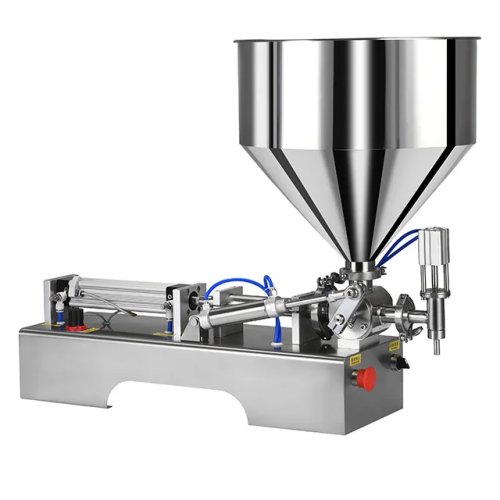 Máquina llenadora neumática horizontal para pasta y líquidos, grado alimenticio, sin goteo, alta precisión, fácil de operar