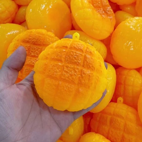 Palla antistress a forma di cibo, squishy panino all'ananas, giocattolo sensoriale fidget