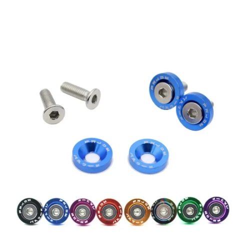 10/20 szt. Podkładka aluminiowa samochodowa M6 kolorowa anodowana stożkowa łeb śruba podkładki uszczelka do Honda BMW Toyota Nissan