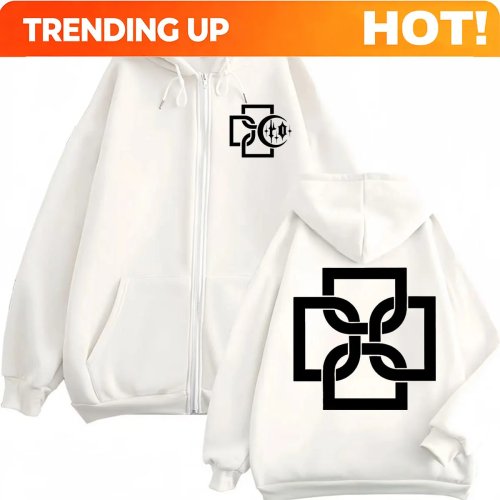 Duki Logo Graphic ritshoodie voor heren en dames | Hiphop fleece oversized sweatshirt