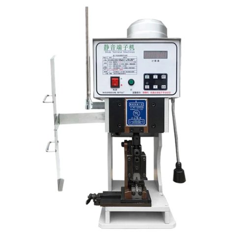 Mesin Crimping Terminal Ultra-Senyap dengan Fungsi Pengupasan Kabel, Mesin Crimping Harness Kabel Listrik Semi-Otomatis