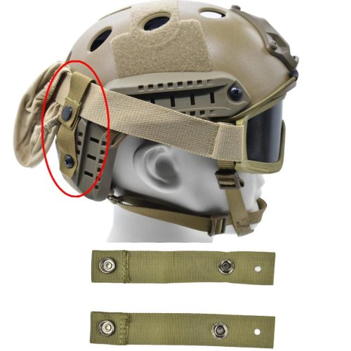 Correas de retención para goggles de casco táctico FAST MICH/ACH