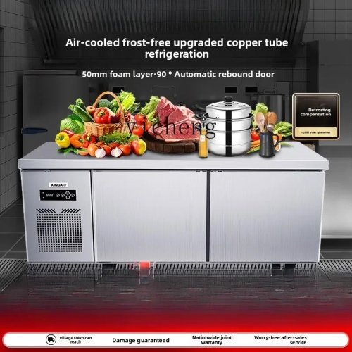 Banco di Lavoro Congelatore Refrigerato Commerciale, Raffreddato ad Aria Senza Brina, Console di Conservazione