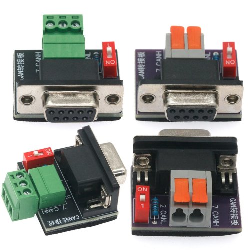 Płytka adaptera CAN, USB do PCAN, DB9 żeńskie, zacisk śrubowy, rezystor 120 omów
