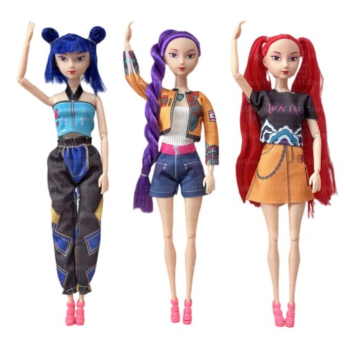 Boneca Anime Girls Lumi Mila Zoi Hunters 11 polegadas, brinquedo de vinil fofo com articulações móveis, presente colecionável de aniversário e Natal para fãs