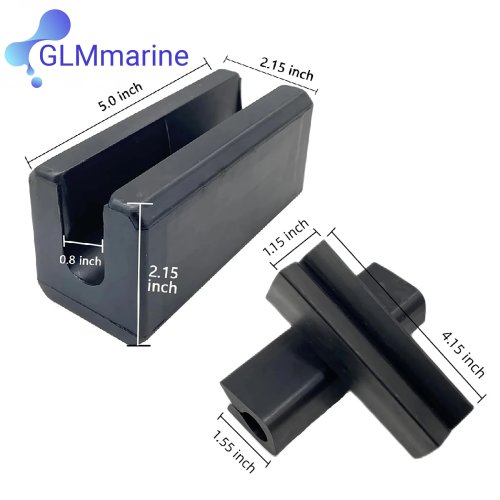 Supporto Transom Saver e Blocco Motore per Fuoribordo - Compatibile con Yamaha, Mercury, Evinrude, Johnson, Honda, Tohatsu - Gomma