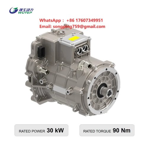 Nuevo EM30 Integrado 2 en 1 Motor y Controlador PMSM 336V 60kW Pico 9000rpm Refrigerado por Agua para Propulsión de Lancha Eléctrica de 5m