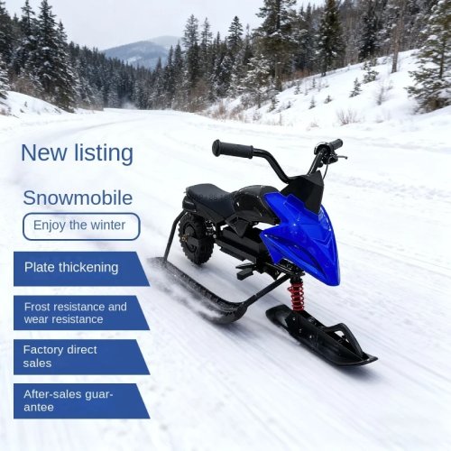 Moto de neve elétrica mais recente 2025, veículo todo-o-terreno de lagartas duplas 36V para adultos, uso comercial
