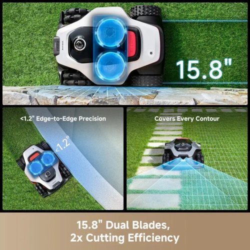 Dreame A3 AWD Pro Series 4WD Robot Pemotong Rumput untuk Halaman Tidak Rata