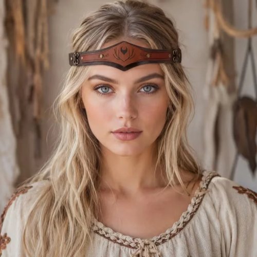 Medieval Elf Viking Ancient Style Cosplay Forehead Accessory Headband, Halloween Costume Gift