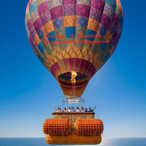 Globo publicitario inflable personalizado resistente al clima – globo aerostático tripulado para paseos marítimos en venta